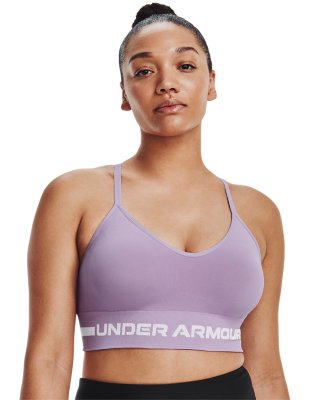 Details about   Under Armour Women's UA Seamless Low Patterned Compression Sports Bra 1345425